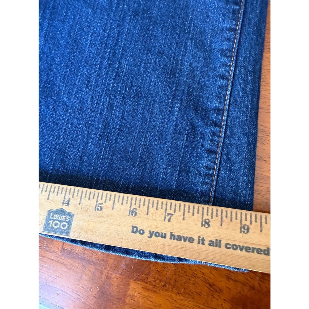 Style & Co Womens Bootcut Jeans Size 14 Dark Wash Blue Stretch Denim Mid Rise - Picture 10 of 11
